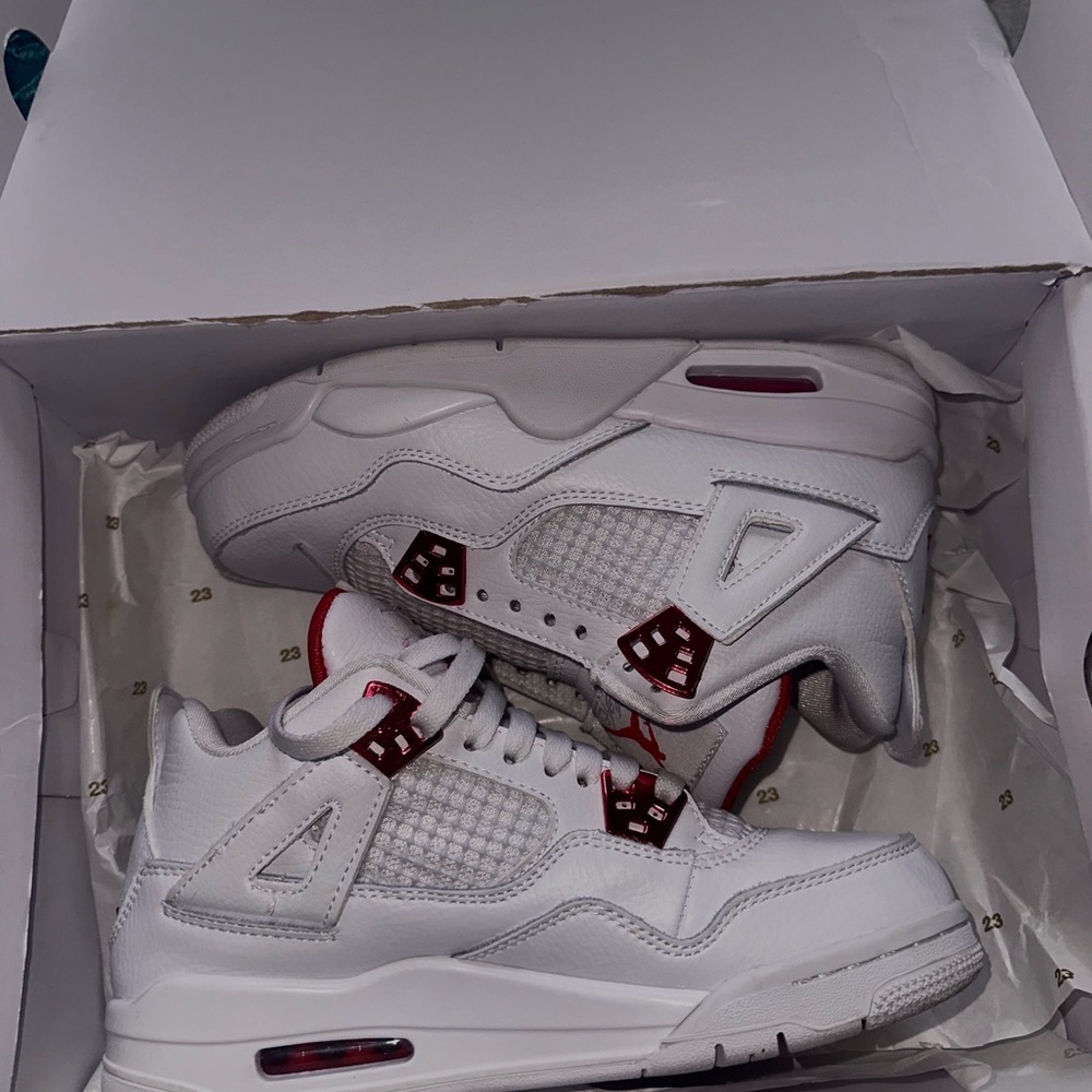 Nike Red and White Athletic Shoes